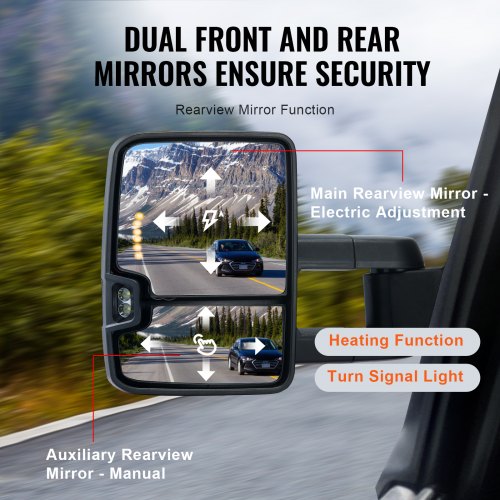 Towing Mirrors Left Right Pair Set for Chevrolet Silverado