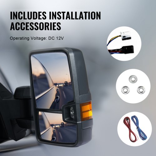 Towing Mirrors Left Right Pair Set for Chevrolet Silverado