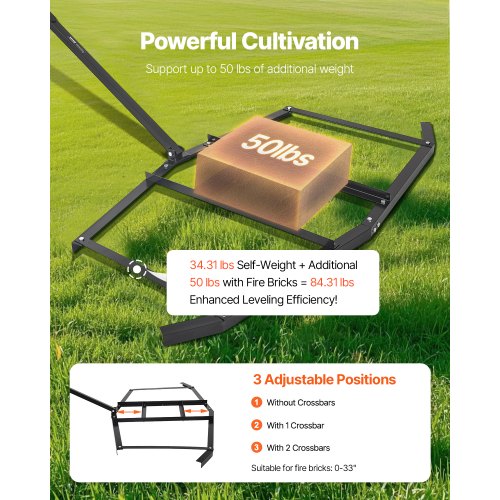 Drag Harrow 74 Width Tow Behind Drag Harrow Q235 Steel Driveway Grader