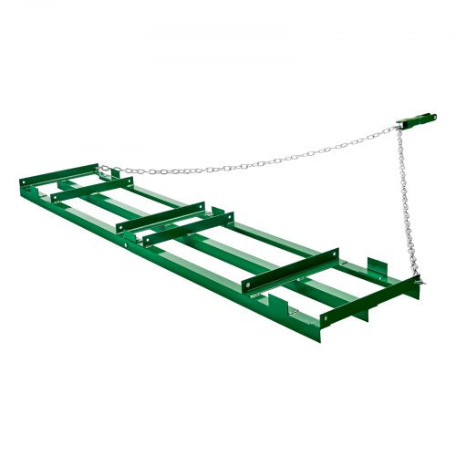 Drag Harrow 8 ft Heavy Duty Tow Behind Drag Harrow Driveway Grader Rake