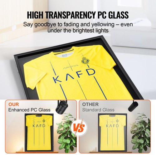 Jersey Display Frame Case 233 x 312 x 1.5 in Large Lockable Sport Jersey