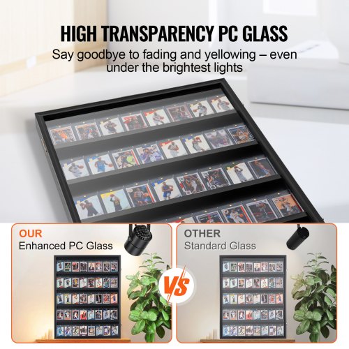 35 Graded Sports Card Display Case 243x305x21 in Baseball Card Display