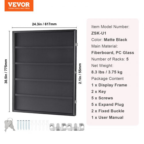 35 Graded Sports Card Display Case 243x305x21 in Baseball Card Display