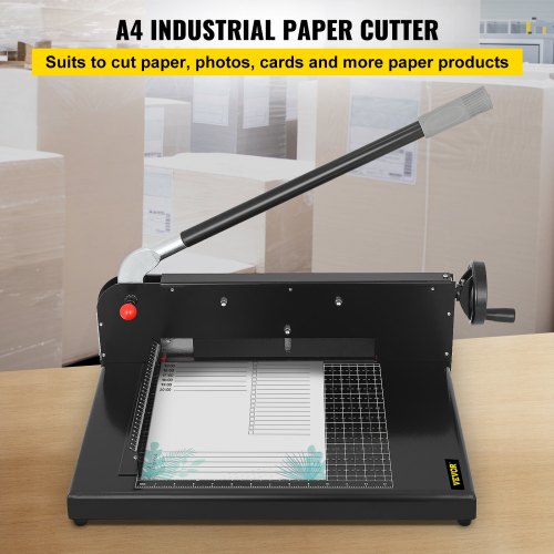 Paper Cutter 12Inch A4 Commercial Heavy Duty Paper Cutter 300 Sheets 45HRC