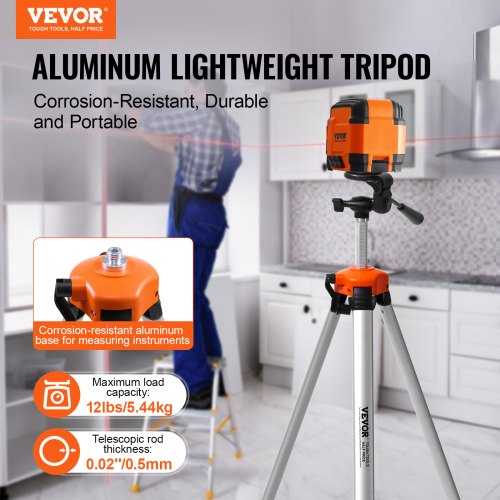 Laser Level Tripod ¼ x 20 Thread Mount 27366811 inch Height Adjustment