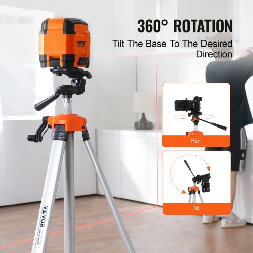 Laser Level Tripod ¼ x 20 Thread Mount 27366811 inch Height Adjustment