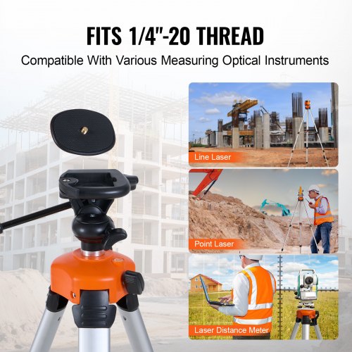 Laser Level Tripod ¼ x 20 Thread Mount 27366811 inch Height Adjustment