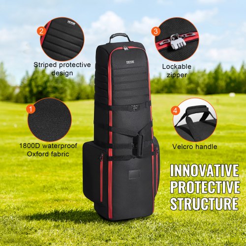 Golf Travel Bag Outdoors SoftSided Golf Travel Cover Heavy Duty 1800D 1
