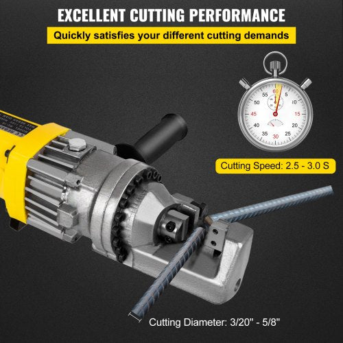 Electric Rebar Cutter 900W Portable Electric Hydraulic Rebar Cutter