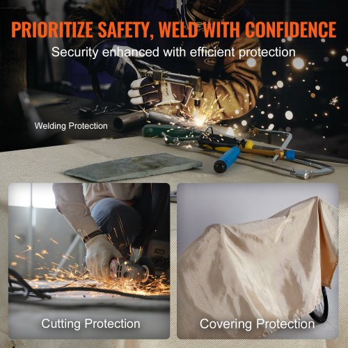 Welding Blanket 2 Pack 6FT x 8FT Heat Treated Welding Blanket Up To 998°F