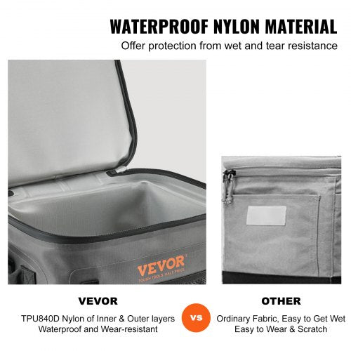 Soft Cooler Bag 24 Cans Soft Sided Cooler Bag Leakproof with Zipper