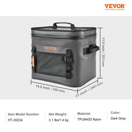 Soft Cooler Bag 24 Cans Soft Sided Cooler Bag Leakproof with Zipper