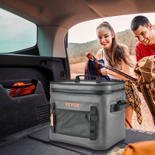 Soft Cooler Bag 24 Cans Soft Sided Cooler Bag Leakproof with Zipper