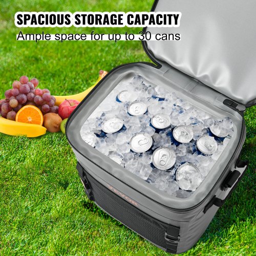 Soft Cooler Bag 30 Cans Soft Sided Cooler Bag Leakproof with Zipper