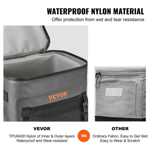 Soft Cooler Bag 30 Cans Soft Sided Cooler Bag Leakproof with Zipper