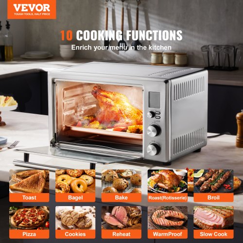 Countertop Convection Oven 28L Toaster Baker 10IN1 1800W for Home Use