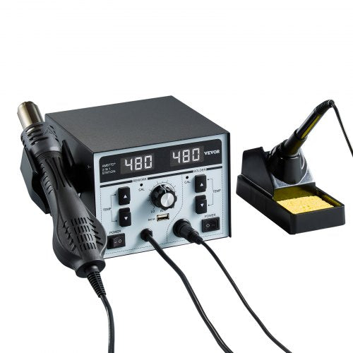 2in1 Hot Air Rework Station Soldering Station 820W LED Digital Rework