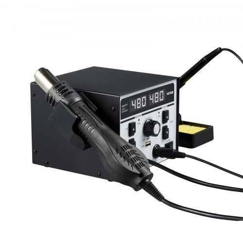 2in1 Hot Air Rework Station Soldering Station 820W LED Digital Rework