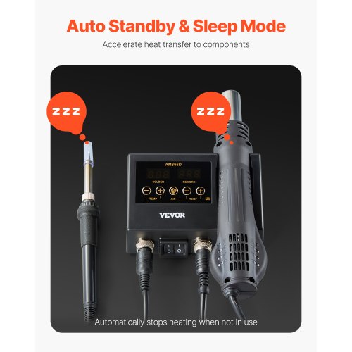 2in1 Hot Air Rework Station Soldering Station 750W Digital Rework and Soldering
