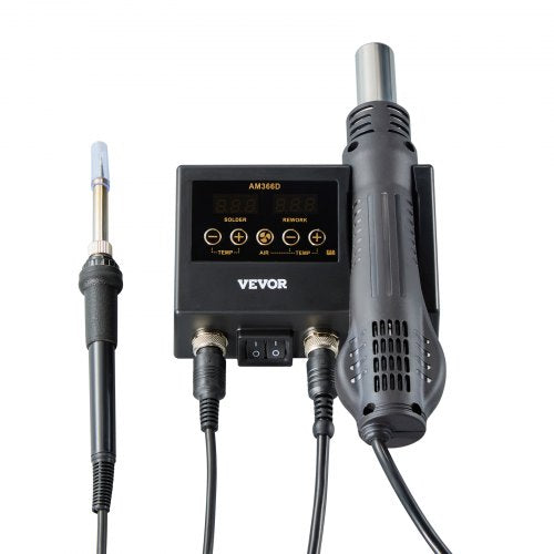 2in1 Hot Air Rework Station Soldering Station 750W Digital Rework and Soldering