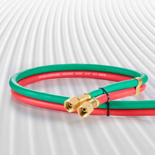 Oxygen Acetylene Hose 14Inch x 25FT Oxy Acetylene Hose with 91618