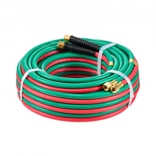 Oxygen Acetylene Hose 14Inch x 50FT Oxy Acetylene Hose with 91618