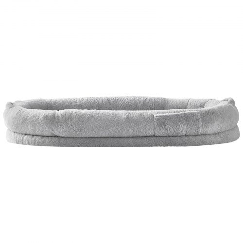 Human Dog Bed 68x35x10in Large Human Size Dog Bed Washable Faux Rabbit Fur – 3L