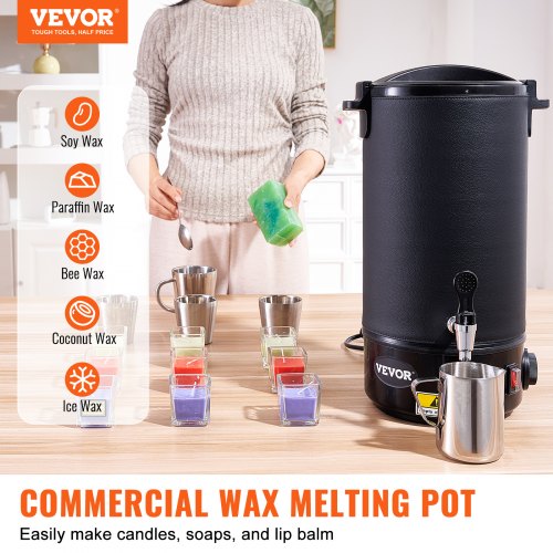 10 L Wax Melter for Candle Making Extra Large Electric Wax Melting Pot