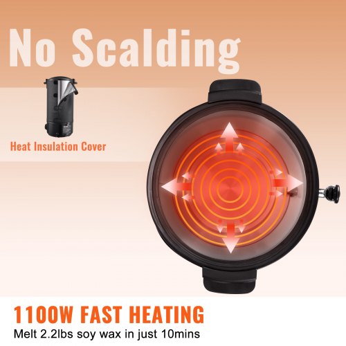 10 L Wax Melter for Candle Making Extra Large Electric Wax Melting Pot