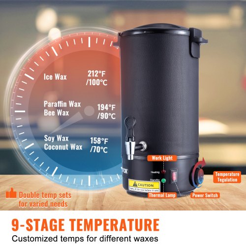 10 L Wax Melter for Candle Making Extra Large Electric Wax Melting Pot