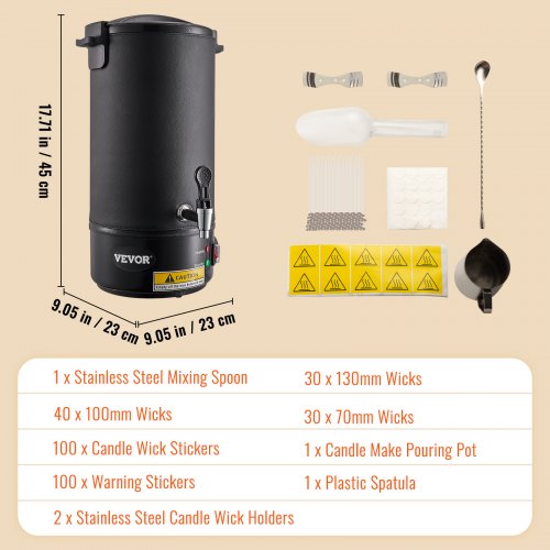 10 L Wax Melter for Candle Making Extra Large Electric Wax Melting Pot