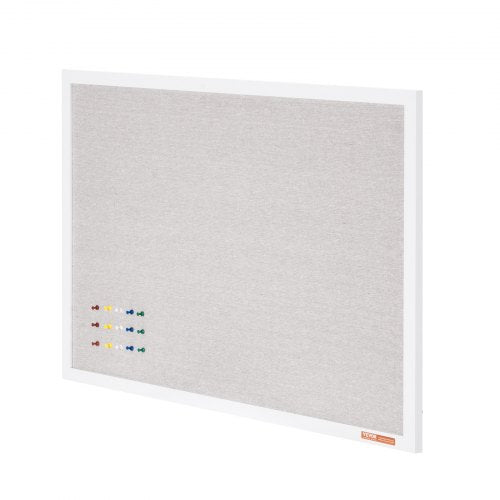 48x36 White Cork Board with Linen Surface WallMounted Bulletin Board  824 MM