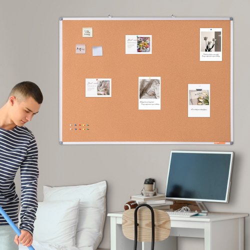 48x36 Large Cork Board  WallMounted Bulletin Board with Pin Board 