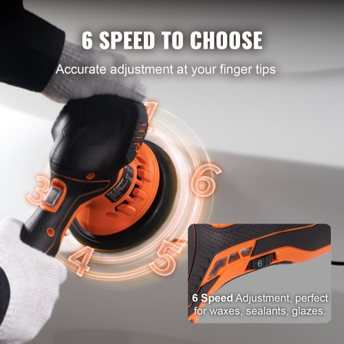 Cordless Buffer Polisher with 2PCS 12V 40Ah Lithium Batteries 6inch