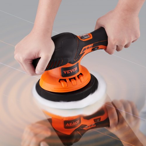 Cordless Buffer Polisher with 2PCS 12V 40Ah Lithium Batteries 6inch