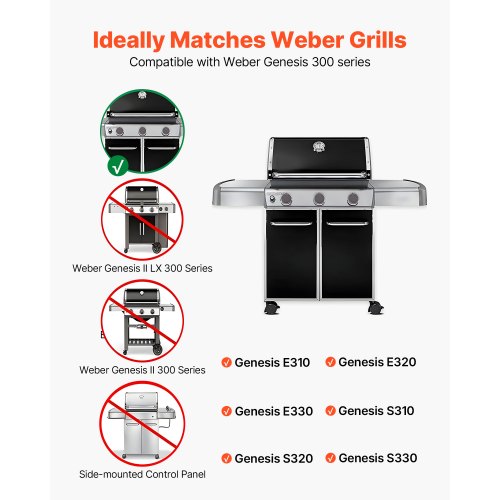 Flavorizer Bars and Heat Deflectors 17 inch Grill Replacement Part for Weber