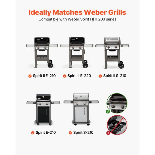 Flavorizer Bars 15 in Grill Replacement Part for Weber Spirit I II 200