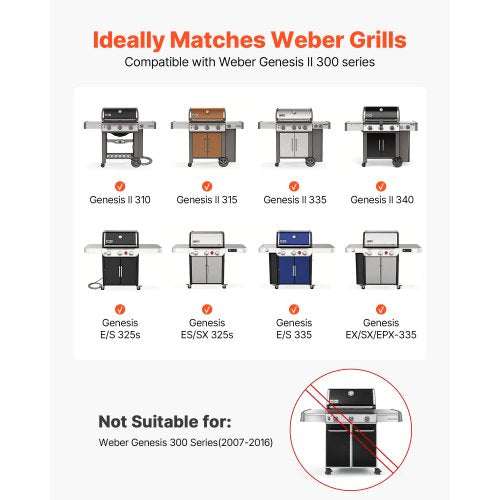 Flavorizer Bars 17 inch Grill Replacement Part for Weber Genesis ll 310