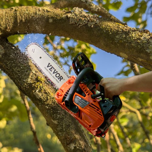 Gas Chainsaw 25.4CC 12" 1.2HP Gasoline Powered Chain Saw Handheld