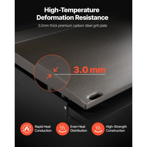 Gas Griddle 2 Burner Tabletop 22 Inch Portable Griddles Propane With Lid Oil