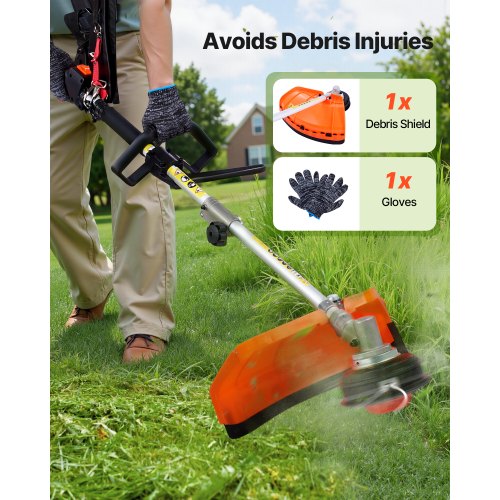 Gas Hedge Trimmer 2 Cycle Gas Power Handheld Hedge Trimmer 4in1 26cc