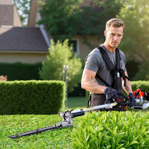 Gas Hedge Trimmer 2 Cycle Gas Power Handheld Hedge Trimmer 4in1 26cc