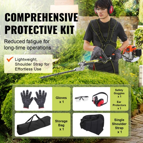 26CC 6in1 MultiFunctional Trimming Tools Gas Hedge Trimmer Weed Eater