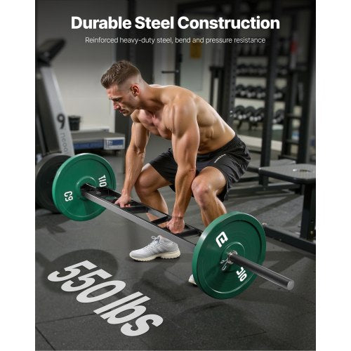 MultiGrip Barbell 2inch 3 Positions Swiss Bar 550 LBS Capacity Heavy
