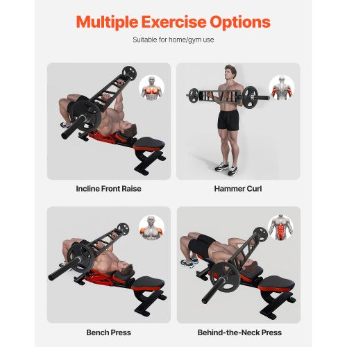 MultiGrip Barbell 2inch 3 Positions Swiss Bar 550 LBS Capacity Heavy