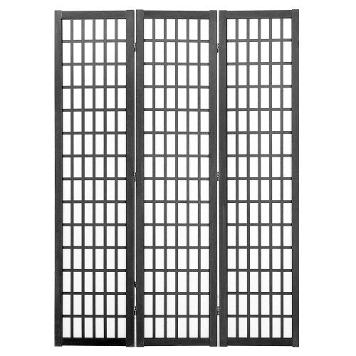 Room Divider 3 Panel Japanese Room Divider Wood Folding Privacy Screen
