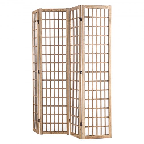 Room Divider 4 Panel Japanese Room Divider Folding Privacy Screen Indoor
