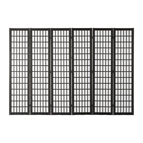 Room Divider 6 Panel Japanese Room Divider Folding Privacy Screen Indoor