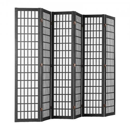 Room Divider 6 Panel Japanese Room Divider Folding Privacy Screen Indoor