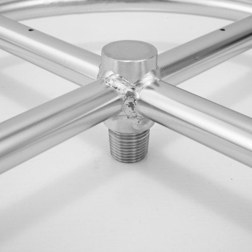 24 inch Round Dropin Fire Pit Pan Stainless Steel Fire Pit Burner Natural